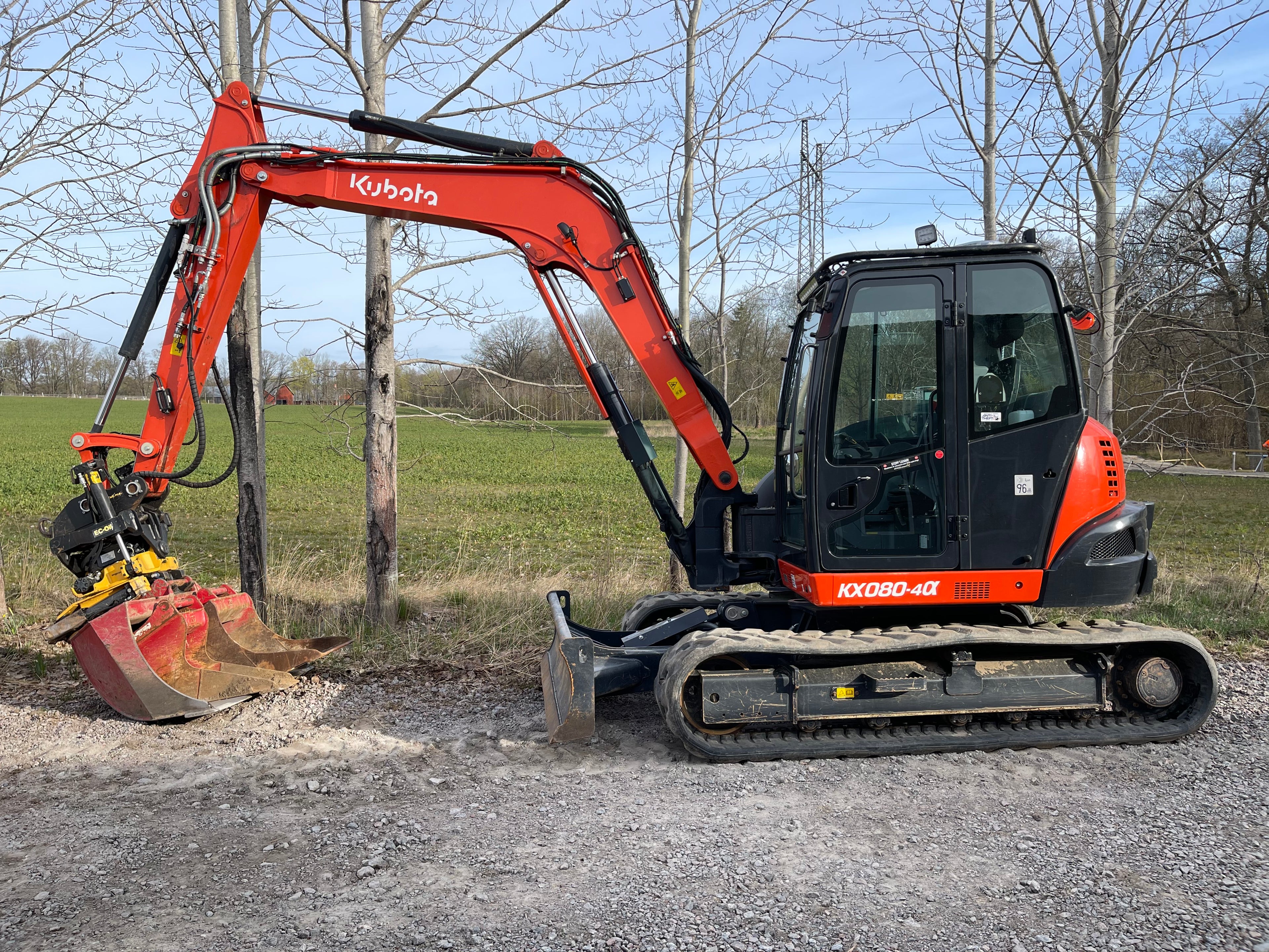 Bandgrävare viktklass 8-10 ton