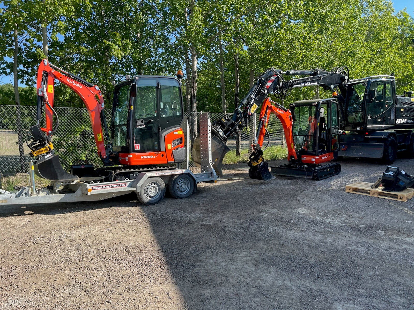 Kubota 2 ton uthyres